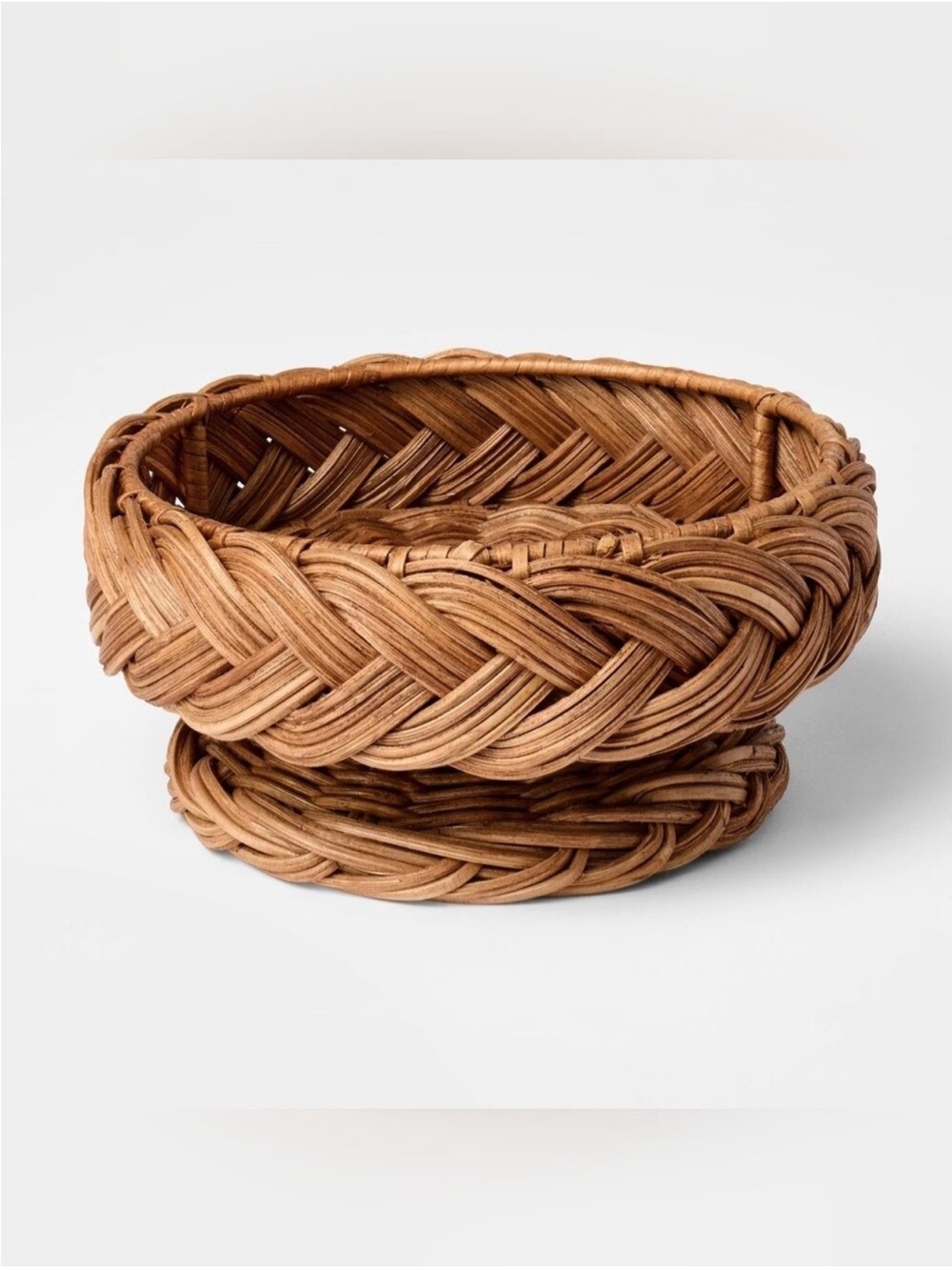 Braided Woven Rattan Wine Coaster or Riser Threshold™ designed with Studio McGee